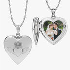 Celtic Claddagh Heart Photo Locket
