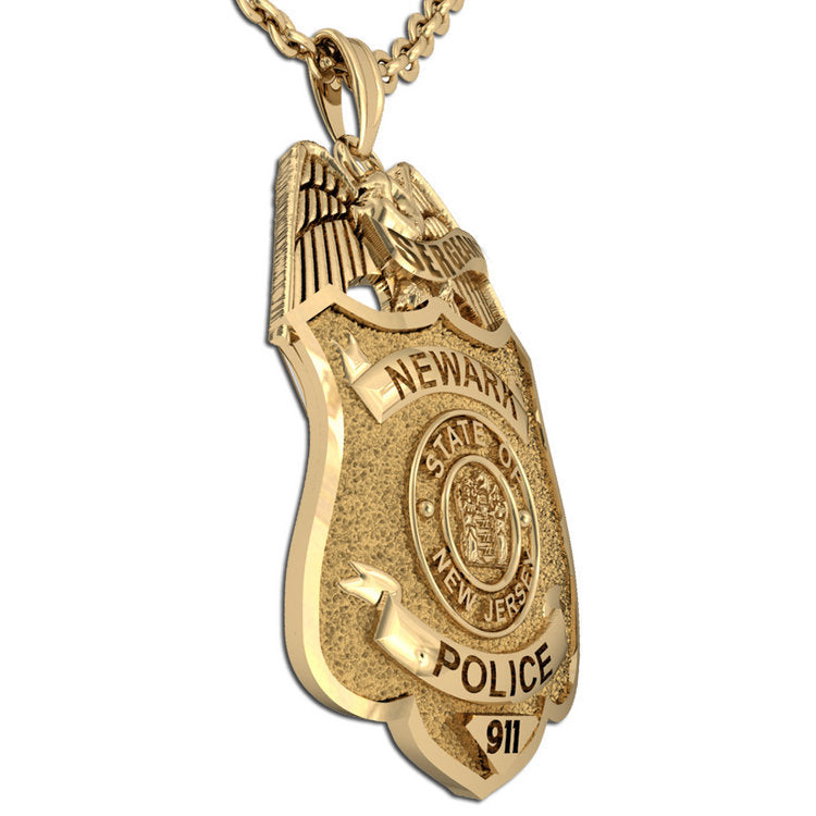 Personalized New Jersey Police Badge with Your Number & Department — verified source gallery photo 3 (PG85938, secondary photo 2)