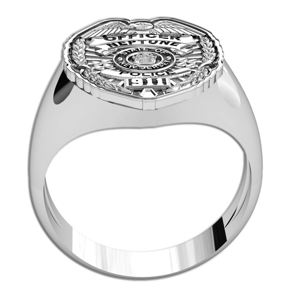 Underside view of the New Jersey police badge ring (PG85979, secondary photo 3)