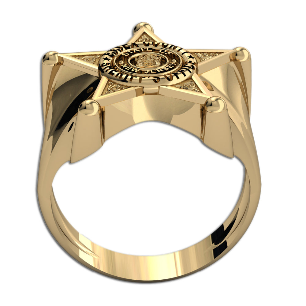 New Jersey sheriff star ring viewed from the band side (PG85986, secondary photo 3)