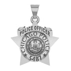 Personalized Chicago Police Star Badge with Your Name or Rank and Number