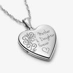 Mother & Daughter /Or Son Forever Heart Photo Locket