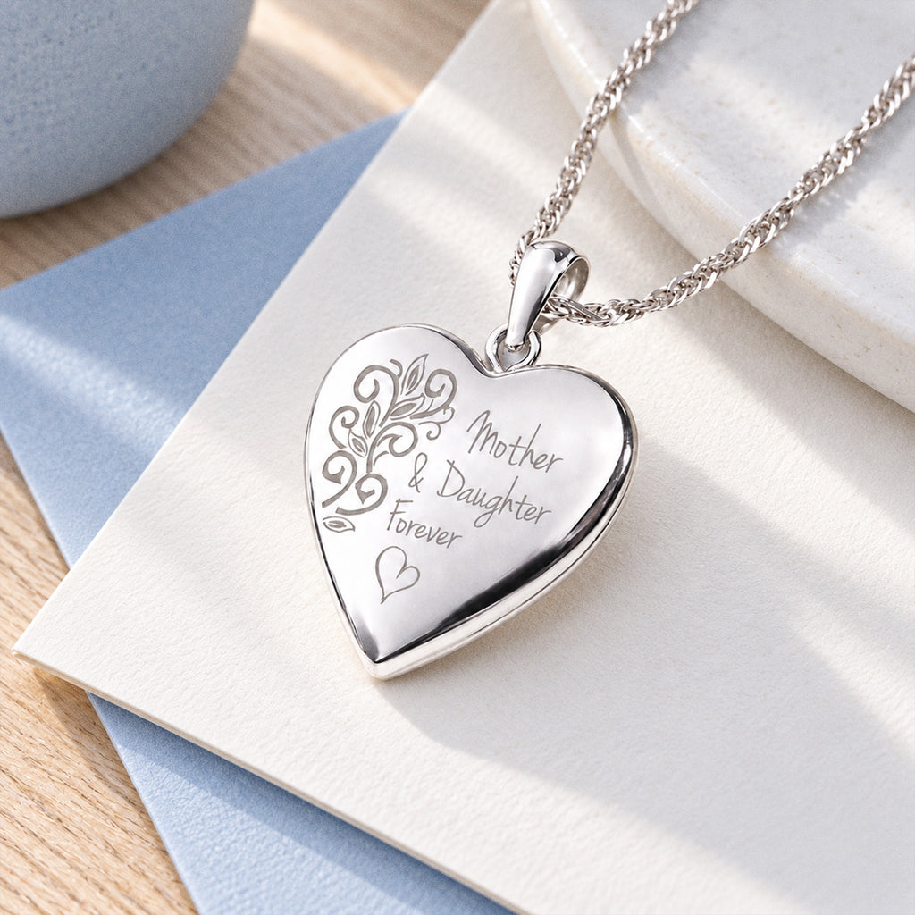Mother & Daughter /Or Son Forever Heart Photo Locket - lifestyle