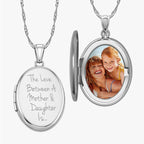The Love Between A Mother & Daughter Is... Oval Photo Locket