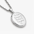 The Love Between A Mother & Daughter Is... Oval Photo Locket