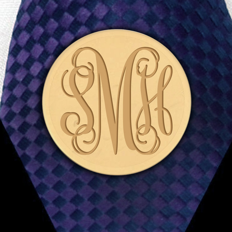 Engravable Round Tie Tack
