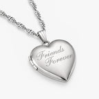 Friends Forever Heart Photo Locket