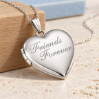 Friends Forever Heart Photo Locket - lifestyle