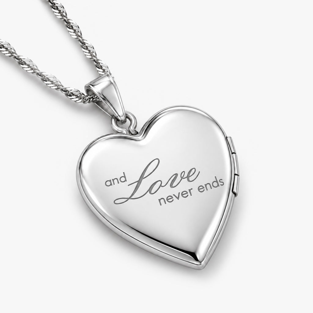 Family Love Heart Photo Locket