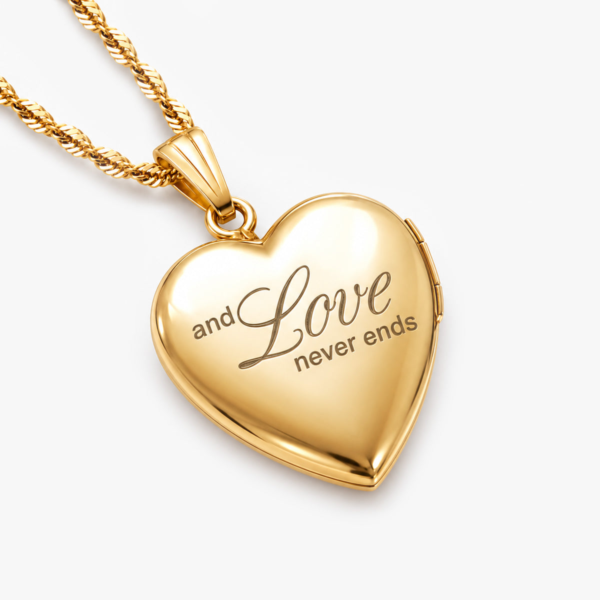 14K Gold-Filled Family Love Heart Locket