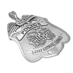 Alternate angled view of the Connecticut corrections badge pendant (PG87314, secondary photo 3)