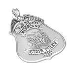 Maryland State Police badge pendant shown from the side (PG87316, secondary photo 2)