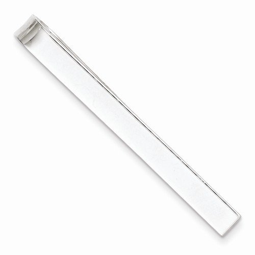 Engravable Sterling Silver Tie Bar