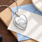 Dolphin Heart Photo Locket - lifestyle