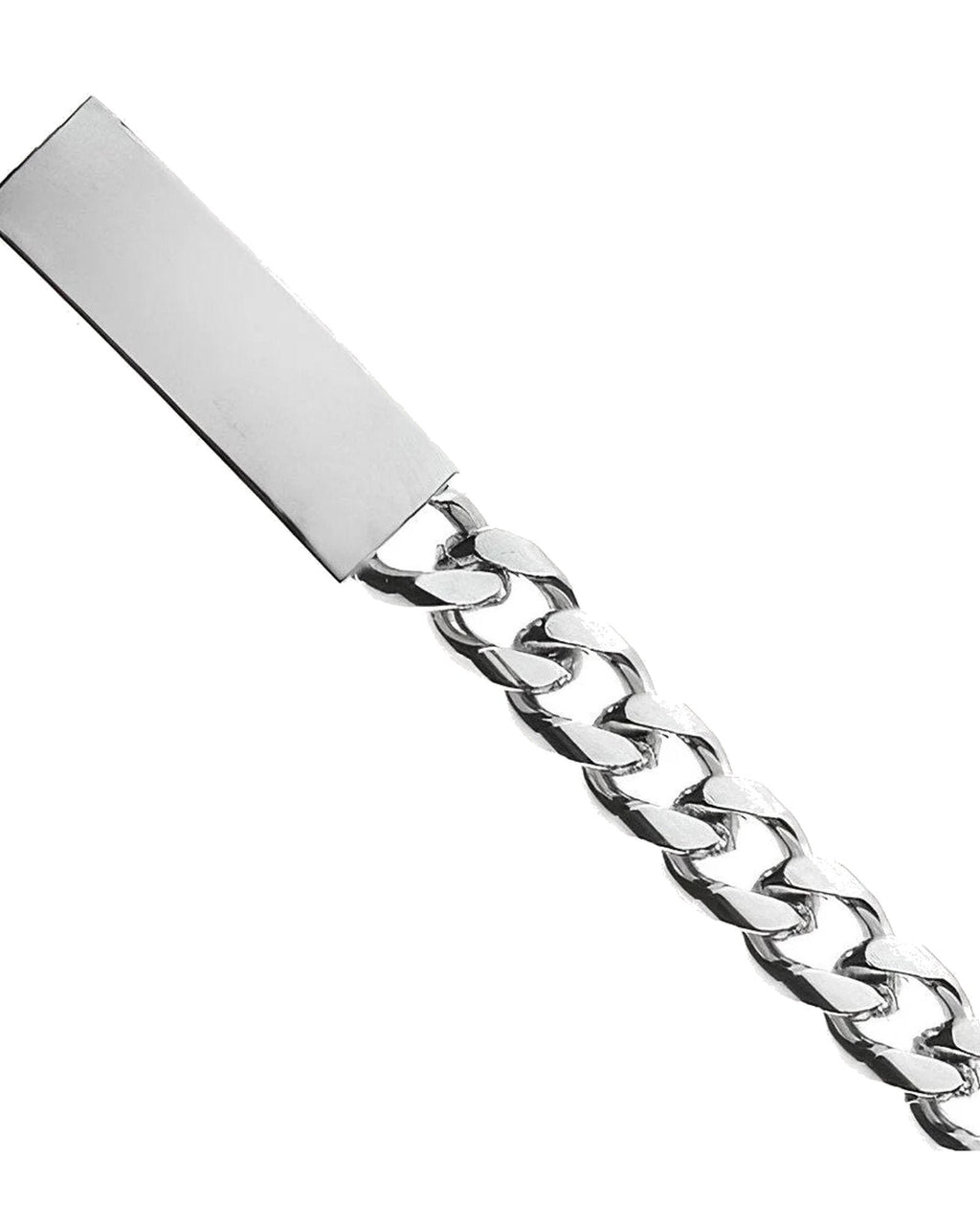 Custom Engraved Stainless Steel Men's Curb Link ID Bracelet