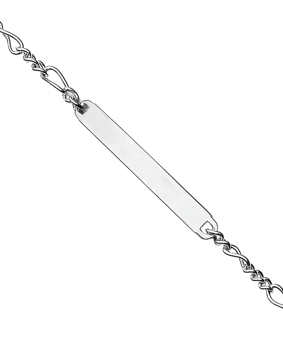 Custom Engraved Stainless Steel Women's Figaro Link ID Bracelet