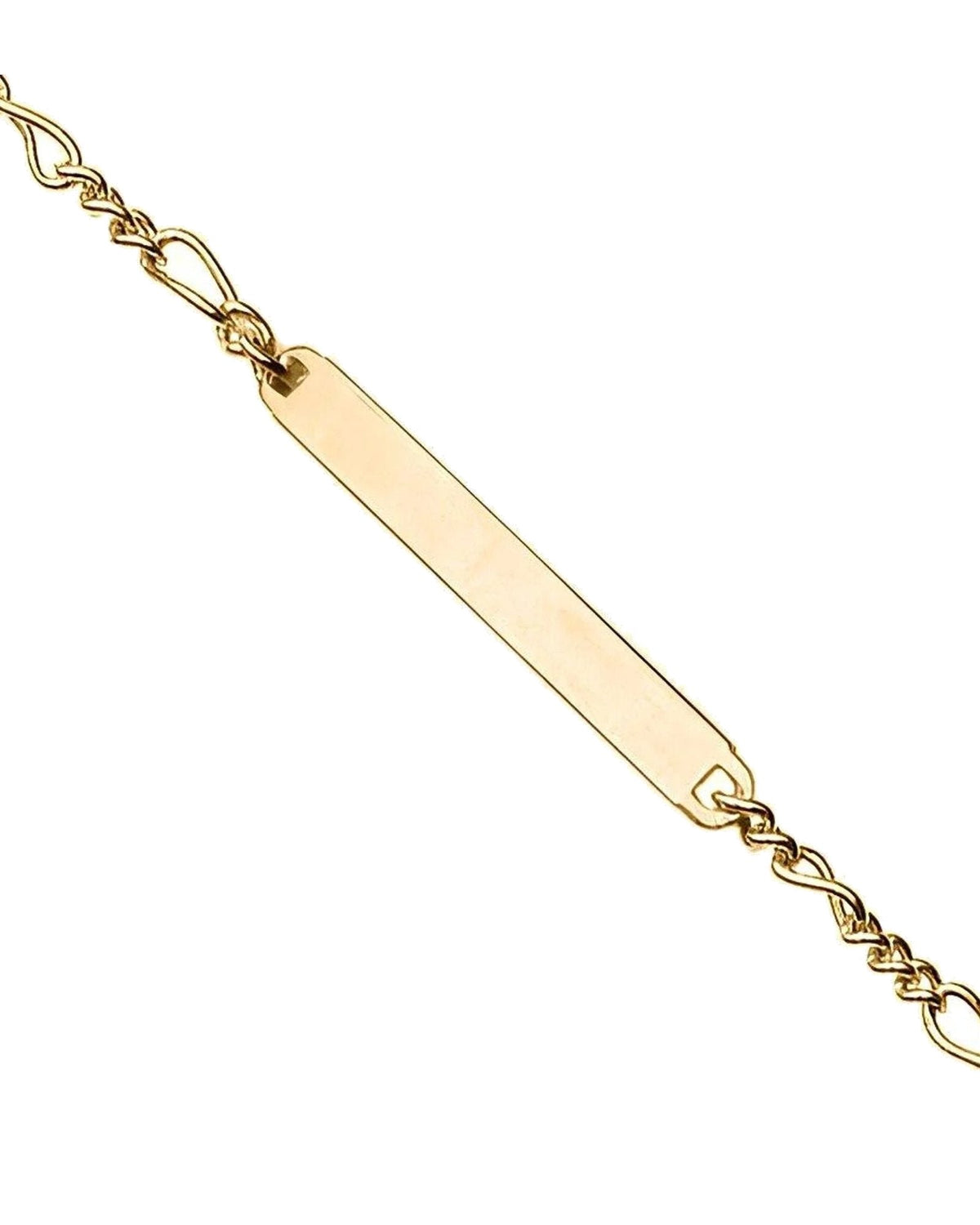 Custom Engraved Stainless Steel Women's Figaro Link ID Bracelet