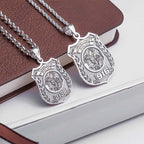 Two Saint Michael medal necklaces displayed together (PG88675, secondary photo 6)