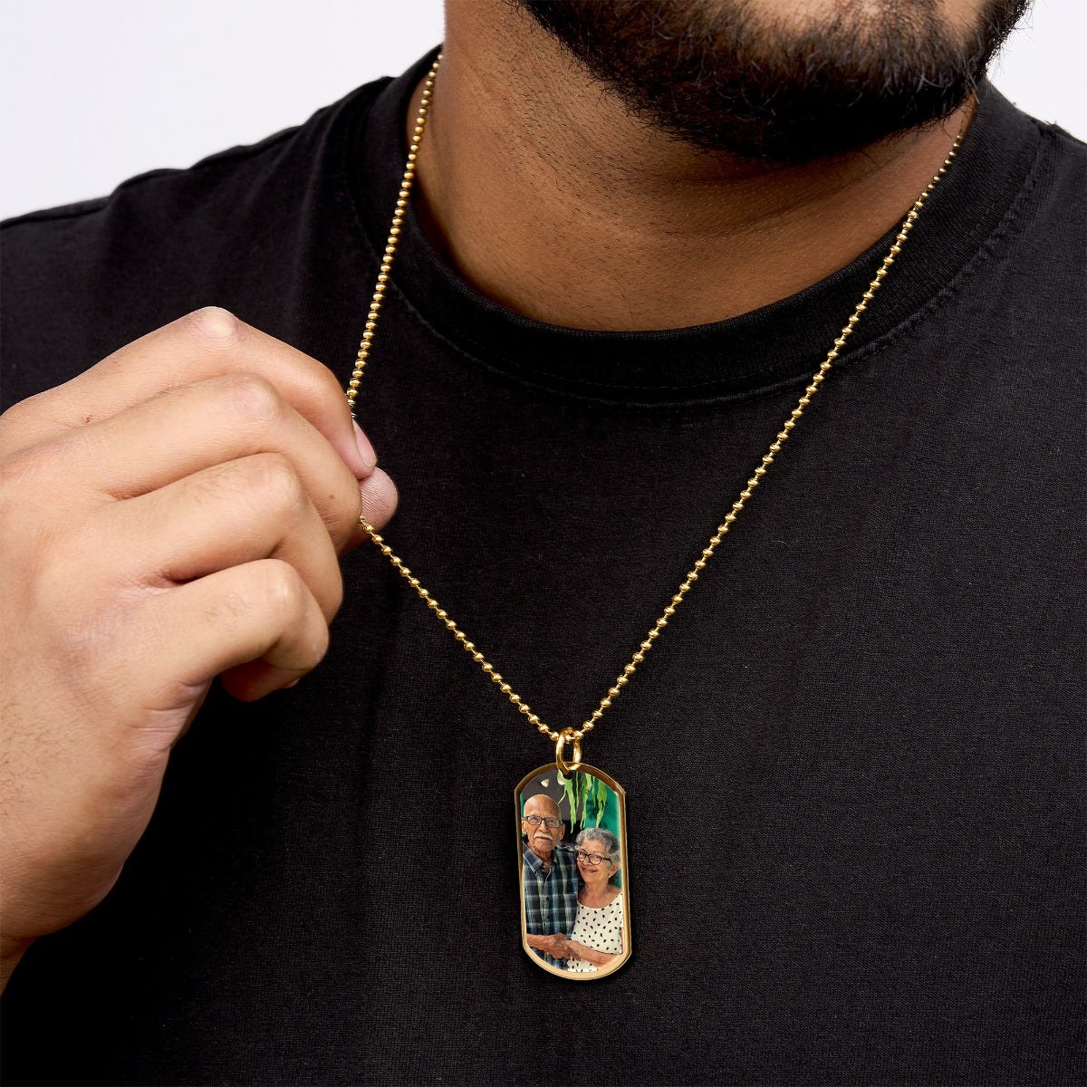 Stainless Steel Photo Dog Tag Pendant