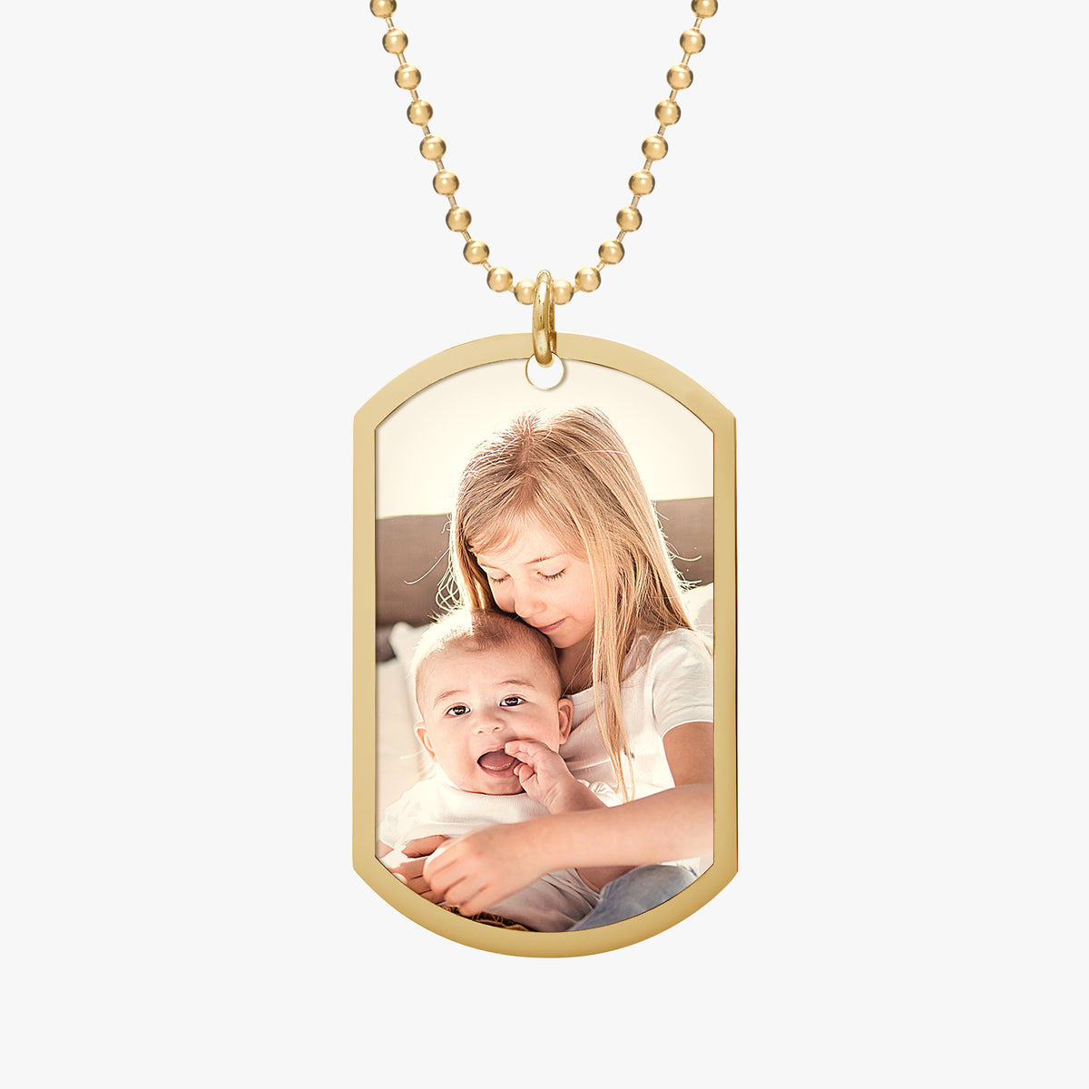 Stainless Steel Photo Dog Tag Pendant