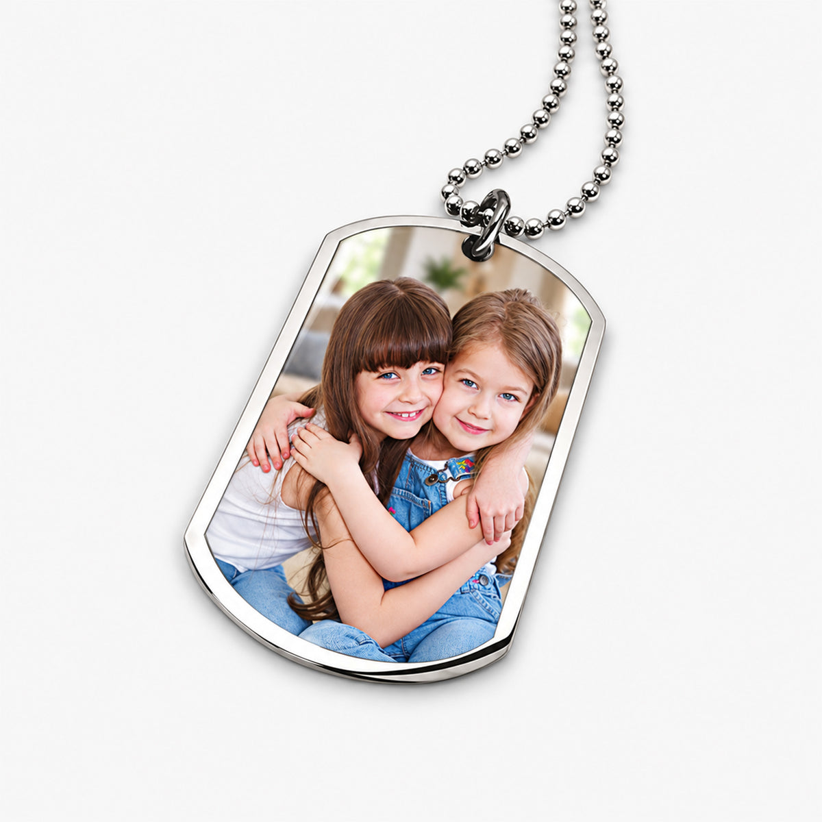 Stainless Steel Photo Dog Tag Pendant