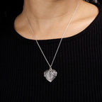 Angel Wing Heart Photo Locket