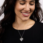 Angel Wing Heart Photo Locket
