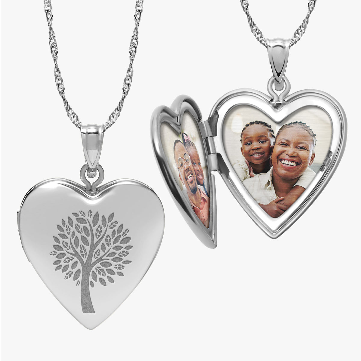 Family Tree  Heart Photo Locket