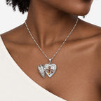 You Are My Sunshine Heart Photo Locket - on model