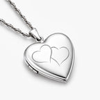 Double Heart Photo Locket