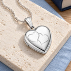 Double Heart Photo Locket - lifestyle