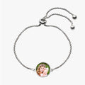 Adjustable Round Photo Engraved Bracelet