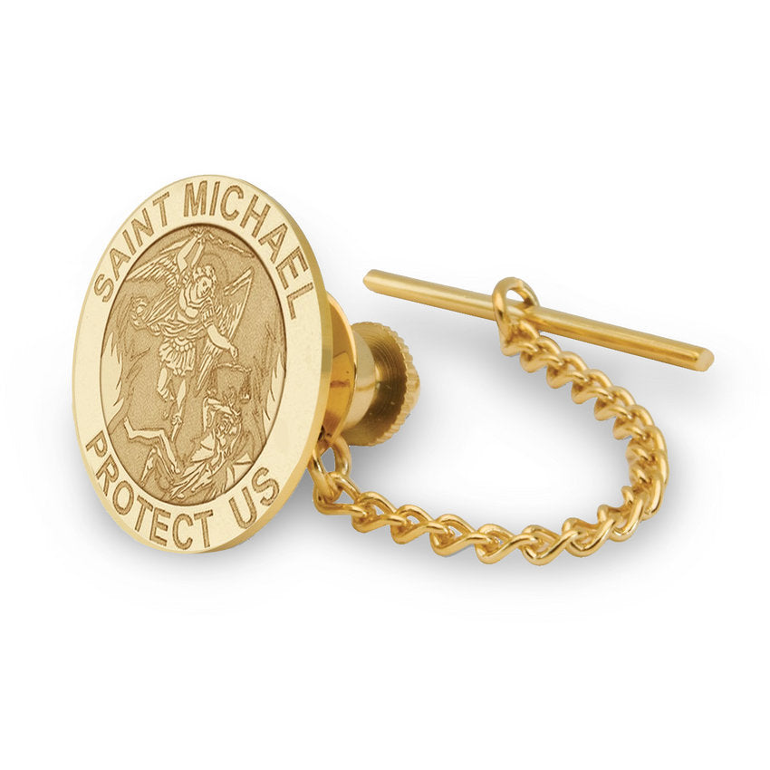 Saint Michael Religious Tie Tack