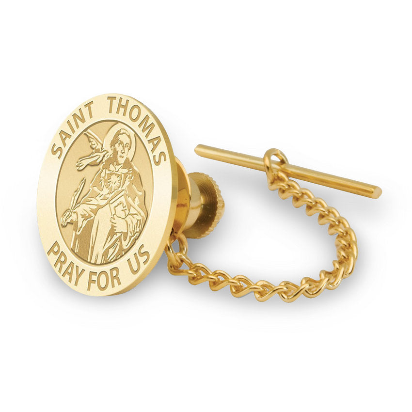 Saint Thomas Aquinas Religious Tie Tack