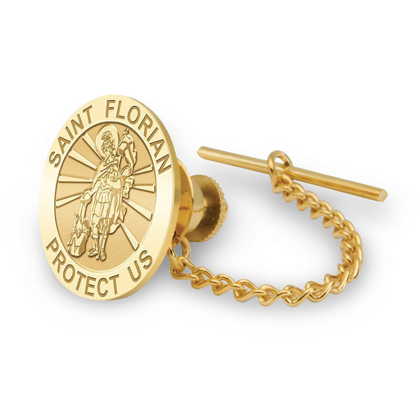 Saint Florian Religious Tie Tack