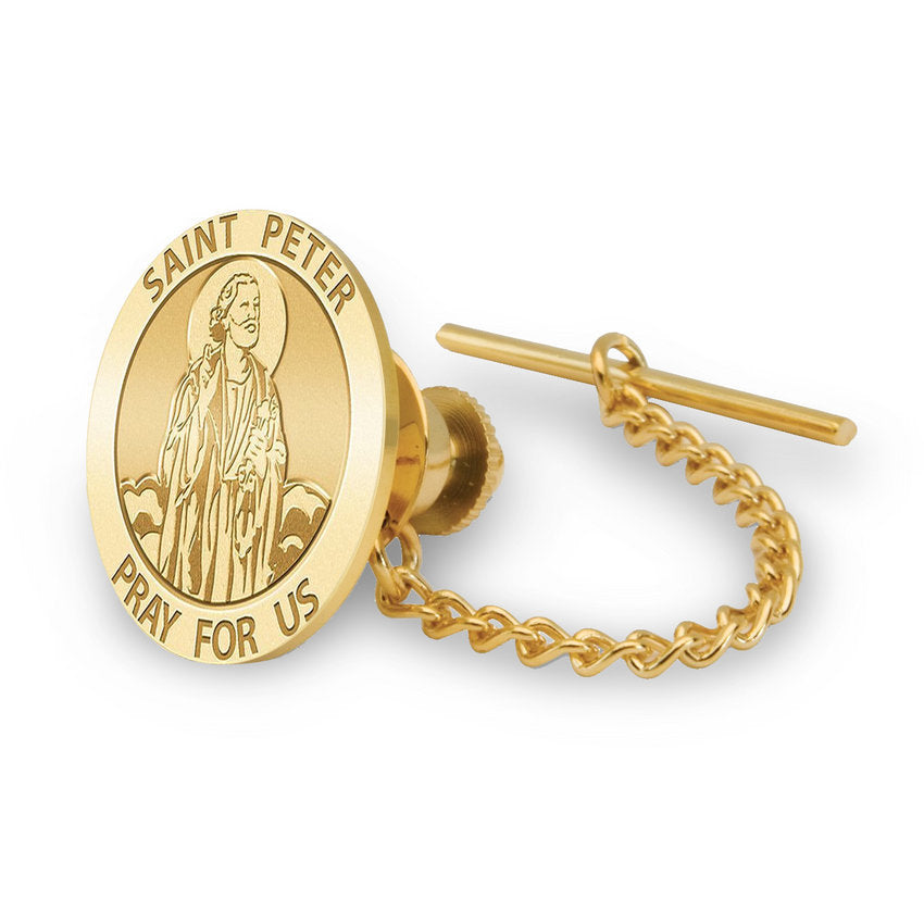 Saint Peter Religious Tie Tack