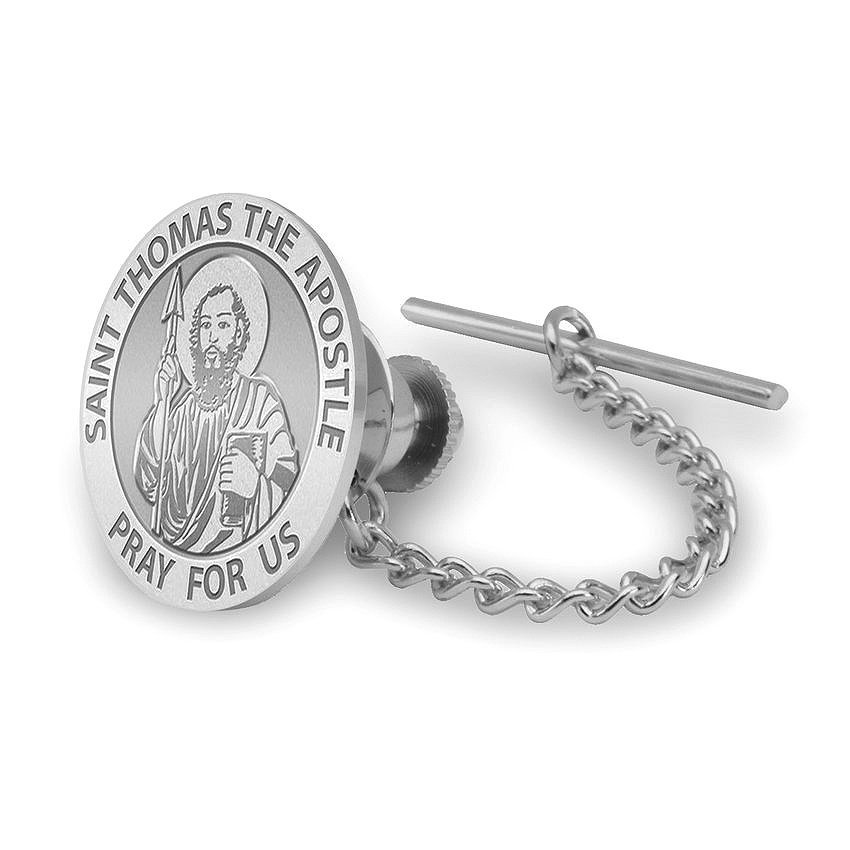 Saint Thomas The Apostle Religious Tie Tack