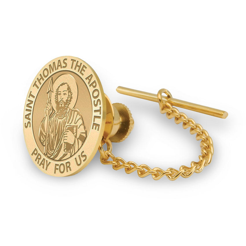 Saint Thomas The Apostle Religious Tie Tack