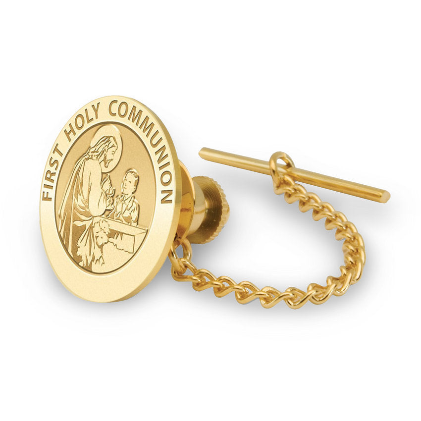 First Holy Communion Boy Religious Tie Tack