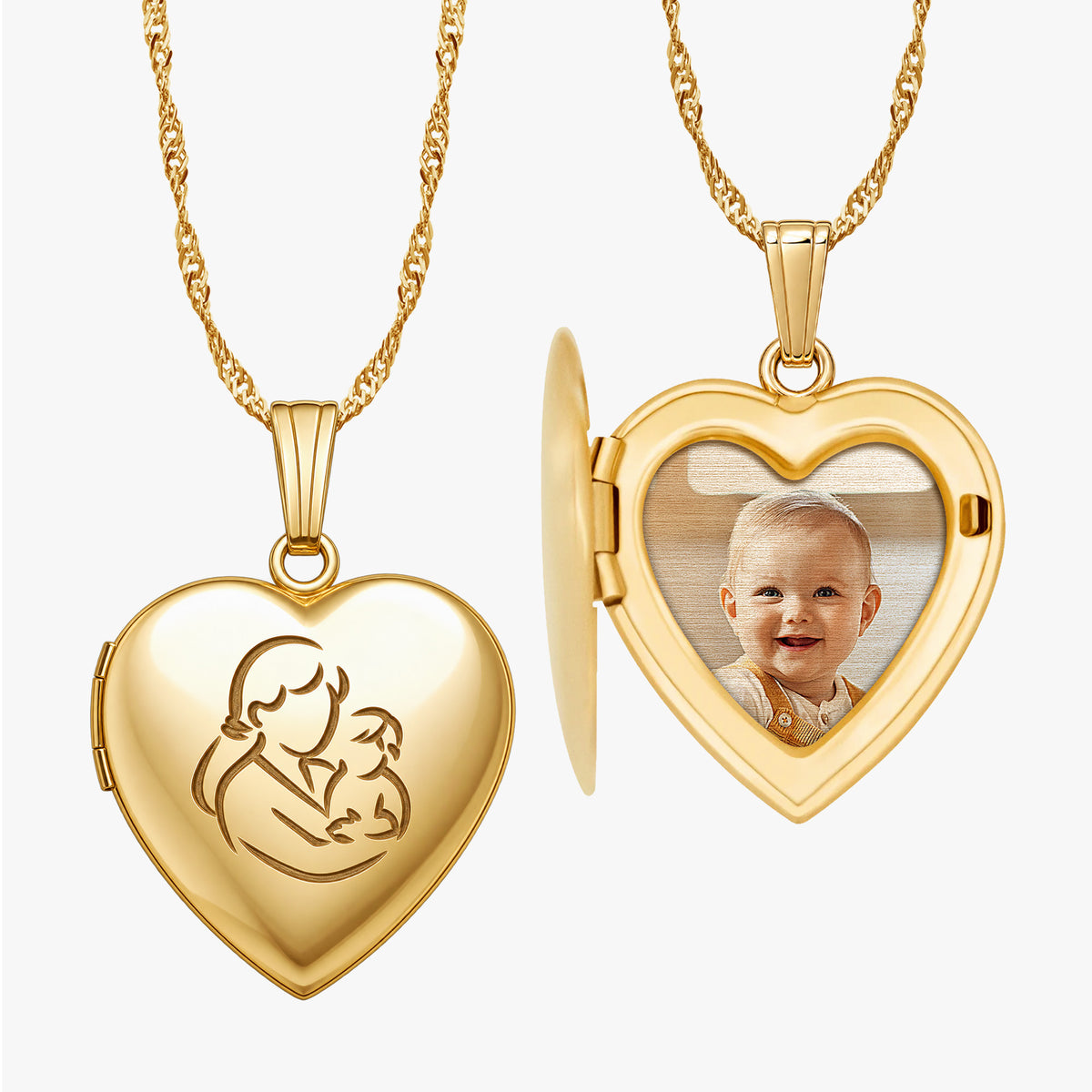 Build Your Own 2-Photo Mom Heart Locket