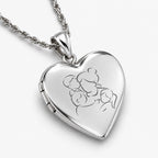 Build Your Own 2-Picture Mom Heart Locket