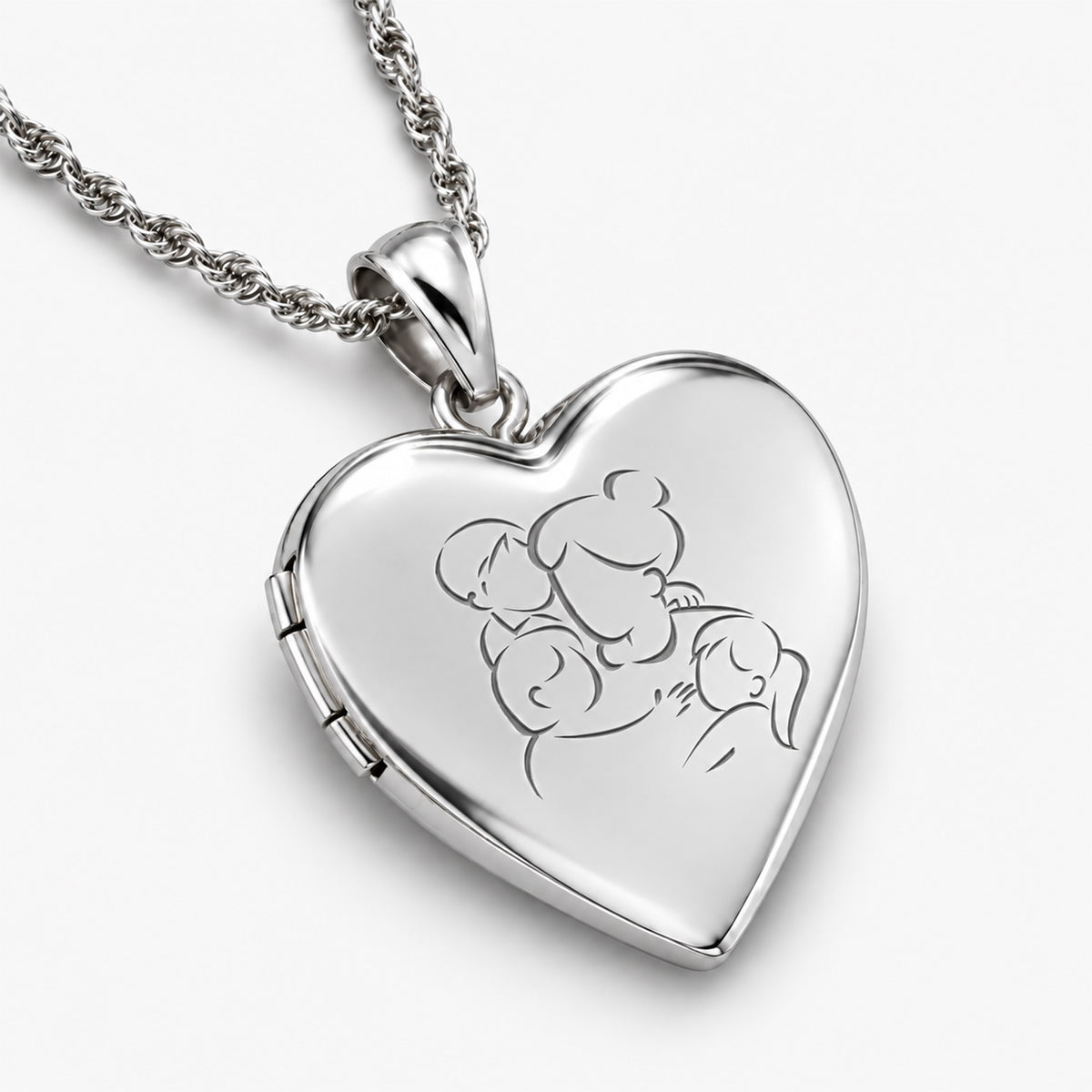 Build Your Own 2-Picture Mom Heart Locket