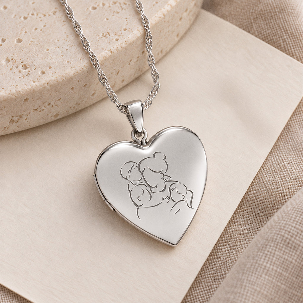 Build Your Own 2-Picture Mom Heart Locket - lifestyle