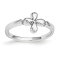 Plated Children's Polished Cross Ring