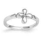 Plated Children's Polished Cross Ring