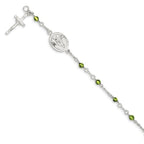 Children's Peridot Rosary Bead Bracelet