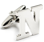 Sterling Silver Cutout Initial Cufflinks