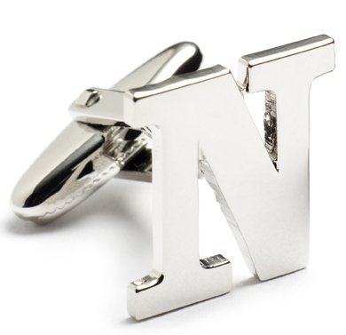 Sterling Silver Cutout Initial Cufflinks