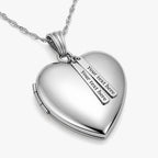 Heart Photo Locket with Personalized Tabs