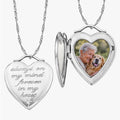 Always on my mind, Forever in my heart  Heart Photo Locket